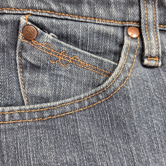 Wrangler Q Baby No Gap Waistband Bootcut Jeans Size 13/14 - Picture 5 of 11